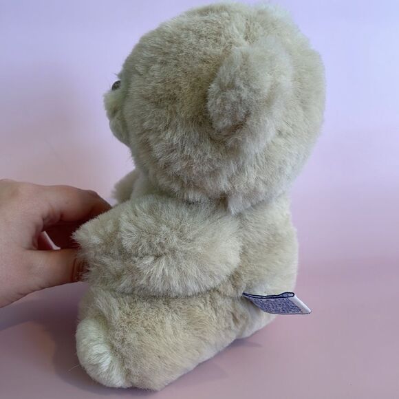 Vintage 9” Carousel by Guy Tooth Fairy Bear Plush Stuffed Animal 1983 Cream Bear - Picture 4 of 7